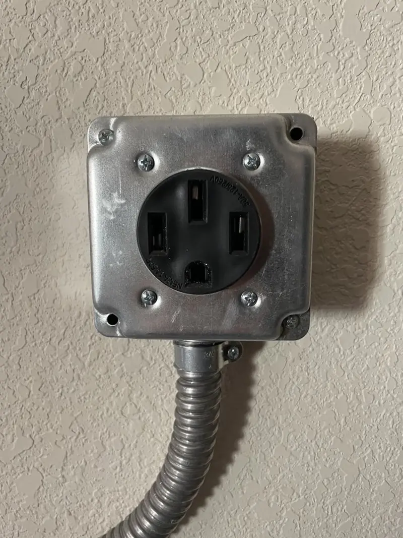 NEMA 14-50 outlet installed for Smart Home Electrical in High Point